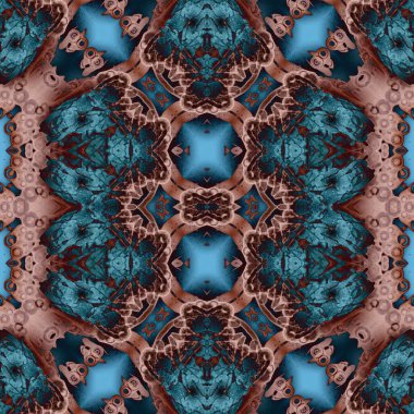 Kusursuz soyut desen. Kusursuz soyut bir arkaplan. Kaotik doku. Mandala