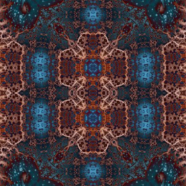 Kusursuz soyut desen. Kusursuz soyut bir arkaplan. Kaotik doku. Mandala