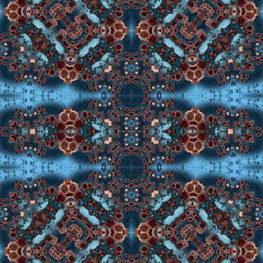 Kusursuz soyut desen. Kusursuz soyut bir arkaplan. Kaotik doku. Mandala