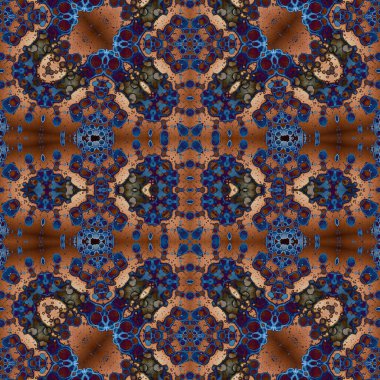 Kusursuz soyut desen. Kusursuz soyut bir arkaplan. Kaotik doku. Mandala