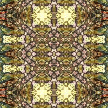 Kusursuz soyut desen. Kusursuz soyut bir arkaplan. Kaotik doku. Mandala