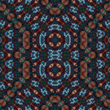 Kusursuz soyut desen. Kusursuz soyut bir arkaplan. Kaotik doku. Mandala