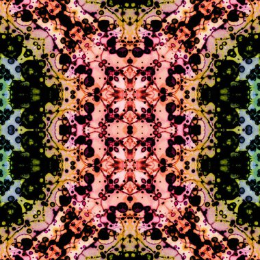 Kusursuz soyut desen. Kusursuz soyut bir arkaplan. Kaotik doku. Mandala