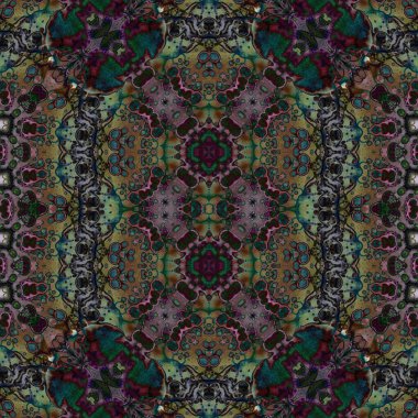 Seamless abstract pattern. Seamless abstract background. Chaotic texture. Mandala