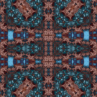 Kusursuz soyut desen. Kusursuz soyut bir arkaplan. Kaotik doku. Mandala