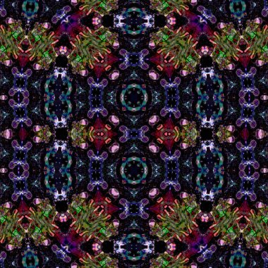 Kusursuz soyut desen. Kusursuz soyut bir arkaplan. Kaotik doku. Mandala