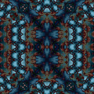 Kusursuz soyut desen. Kusursuz soyut bir arkaplan. Kaotik doku. Mandala