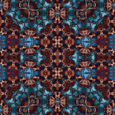 Kusursuz soyut desen. Kusursuz soyut bir arkaplan. Kaotik doku. Mandala