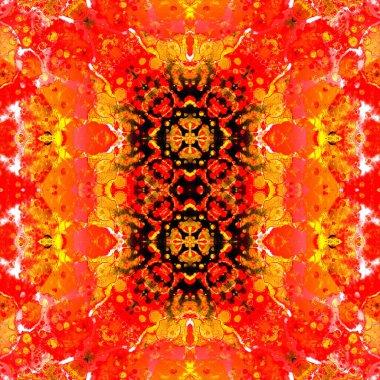 Kusursuz soyut desen. Kusursuz soyut bir arkaplan. Kaotik doku. Mandala