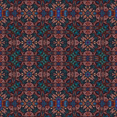 Kusursuz soyut desen. Kusursuz soyut bir arkaplan. Kaotik doku. Mandala
