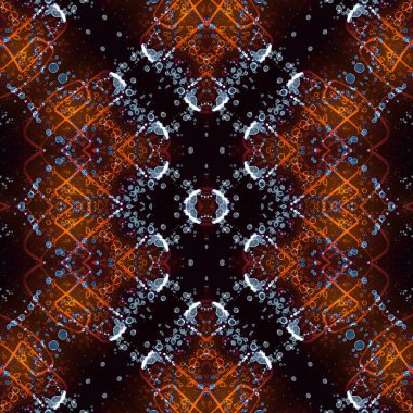 Kusursuz soyut desen. Kusursuz soyut bir arkaplan. Kaotik doku. Mandala