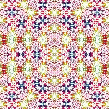 Kusursuz soyut desen. Kusursuz soyut bir arkaplan. Kaotik doku. Mandala