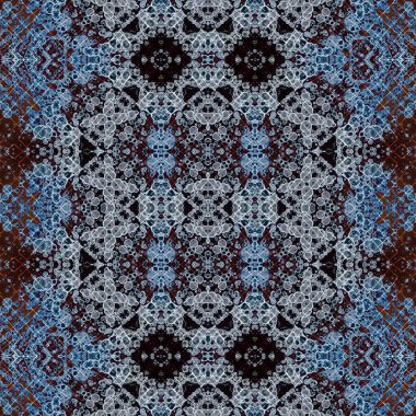 Kusursuz soyut desen. Kusursuz soyut bir arkaplan. Kaotik doku. Mandala