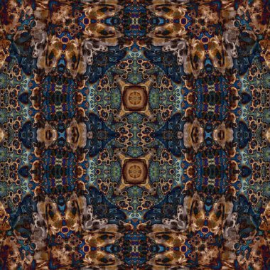 Kusursuz soyut desen. Kusursuz soyut bir arkaplan. Kaotik doku. Mandala