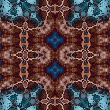 Kusursuz soyut desen. Kusursuz soyut bir arkaplan. Kaotik doku. Mandala