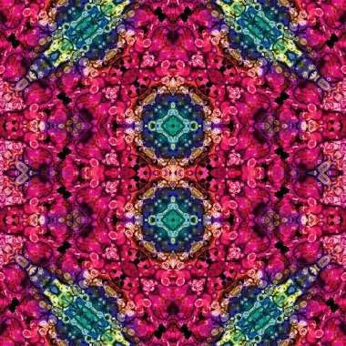 Kusursuz soyut desen. Kusursuz soyut bir arkaplan. Kaotik doku. Mandala