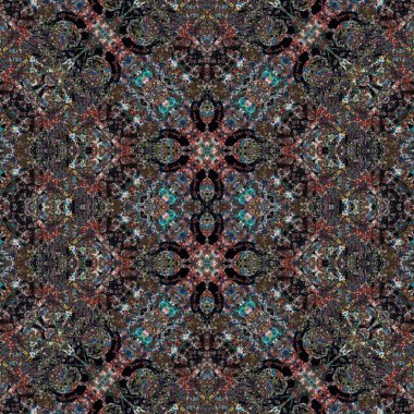 Kusursuz soyut desen. Kusursuz soyut bir arkaplan. Kaotik doku. Mandala