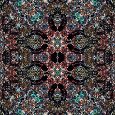 Kusursuz soyut desen. Kusursuz soyut bir arkaplan. Kaotik doku. Mandala