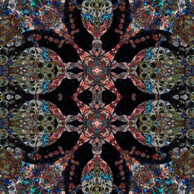 Kusursuz soyut desen. Kusursuz soyut bir arkaplan. Kaotik doku. Mandala