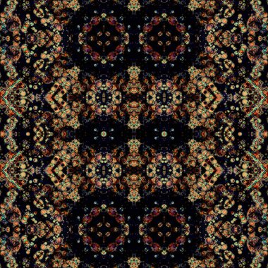 Kusursuz soyut desen. Kusursuz soyut bir arkaplan. Kaotik doku. Mandala