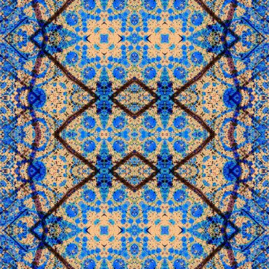 Kusursuz soyut desen. Kusursuz soyut bir arkaplan. Kaotik doku. Mandala