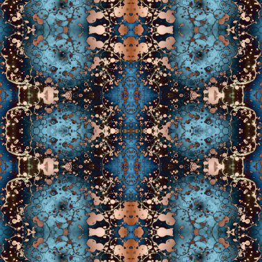 Kusursuz soyut desen. Kusursuz soyut bir arkaplan. Kaotik doku. Mandala