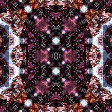 Kusursuz soyut desen. Kusursuz soyut bir arkaplan. Kaotik doku. Mandala