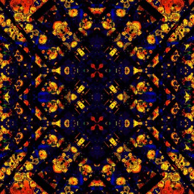 Kusursuz soyut desen. Kusursuz soyut bir arkaplan. Kaotik doku. Mandala