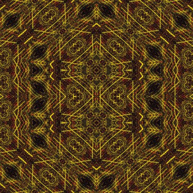 Kusursuz soyut desen. Kusursuz soyut bir arkaplan. Kaotik doku. Mandala