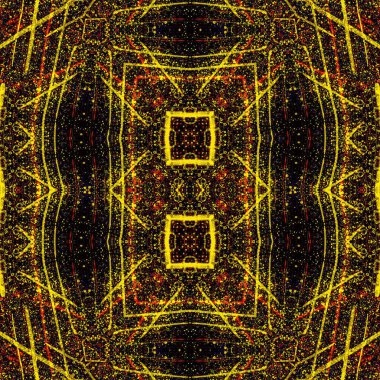 Kusursuz soyut desen. Kusursuz soyut bir arkaplan. Kaotik doku. Mandala