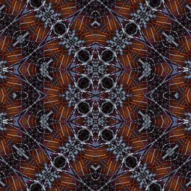 Kusursuz soyut desen. Kusursuz soyut bir arkaplan. Kaotik doku. Mandala