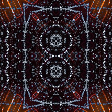 Kusursuz soyut desen. Kusursuz soyut bir arkaplan. Kaotik doku. Mandala