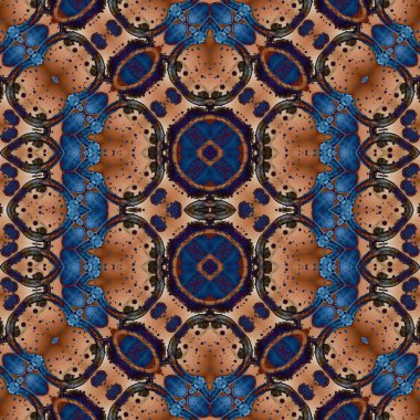 Kusursuz soyut desen. Kusursuz soyut bir arkaplan. Kaotik doku. Mandala