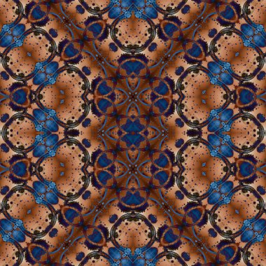 Kusursuz soyut desen. Kusursuz soyut bir arkaplan. Kaotik doku. Mandala