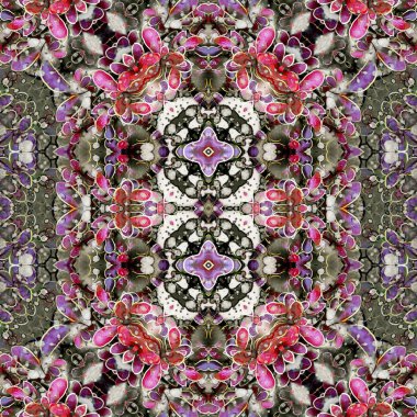 Kusursuz soyut desen. Kusursuz soyut bir arkaplan. Kaotik doku. Mandala