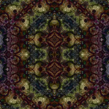 Kusursuz soyut desen. Kusursuz soyut bir arkaplan. Kaotik doku. Mandala