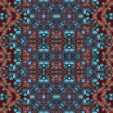 Seamless abstract pattern. Seamless abstract background. Chaotic texture. Mandala