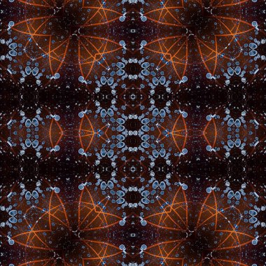 Kusursuz soyut desen. Kusursuz soyut bir arkaplan. Kaotik doku. Mandala