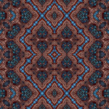 Kusursuz soyut desen. Kusursuz soyut bir arkaplan. Kaotik doku. Mandala