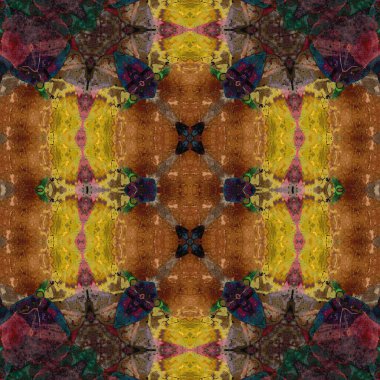 Kusursuz soyut desen. Kusursuz soyut bir arkaplan. Kaotik doku. Mandala