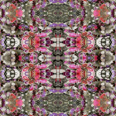 Kusursuz soyut desen. Kusursuz soyut bir arkaplan. Kaotik doku. Mandala