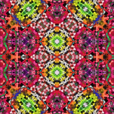 Kusursuz soyut desen. Kusursuz soyut bir arkaplan. Kaotik doku. Mandala