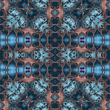 Kusursuz soyut desen. Kusursuz soyut bir arkaplan. Kaotik doku. Mandala