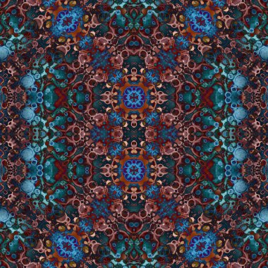 Kusursuz soyut desen. Kusursuz soyut bir arkaplan. Kaotik doku. Mandala