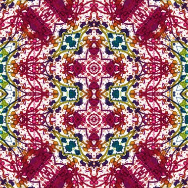 Kusursuz kaotik şablon. Kusursuz soyut doku. Etnik doku. Yaratıcı arkaplan