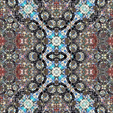 Kusursuz kaotik şablon. Kusursuz soyut doku. Etnik doku. Yaratıcı arkaplan