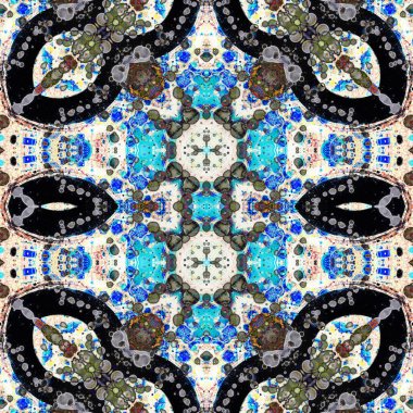 Kusursuz kaotik şablon. Kusursuz soyut doku. Etnik doku. Yaratıcı arkaplan