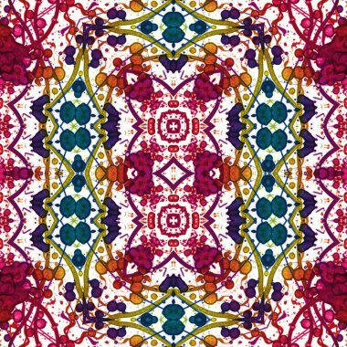 Kusursuz kaotik şablon. Kusursuz soyut doku. Etnik doku. Yaratıcı arkaplan