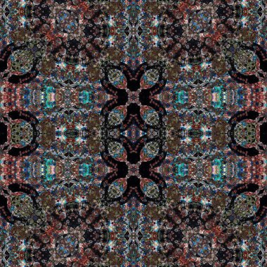 Kusursuz kaotik şablon. Kusursuz soyut doku. Etnik doku. Yaratıcı arkaplan