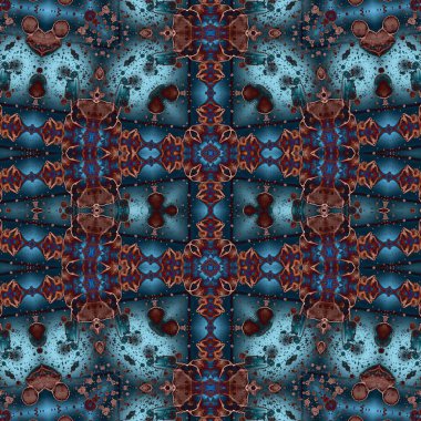 Kusursuz kaotik şablon. Kusursuz soyut doku. Etnik doku. Yaratıcı arkaplan